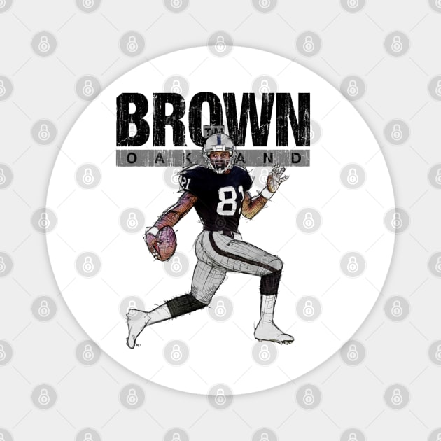 Tim Brown Las Vegas Stencil Magnet by Buya_Hamkac